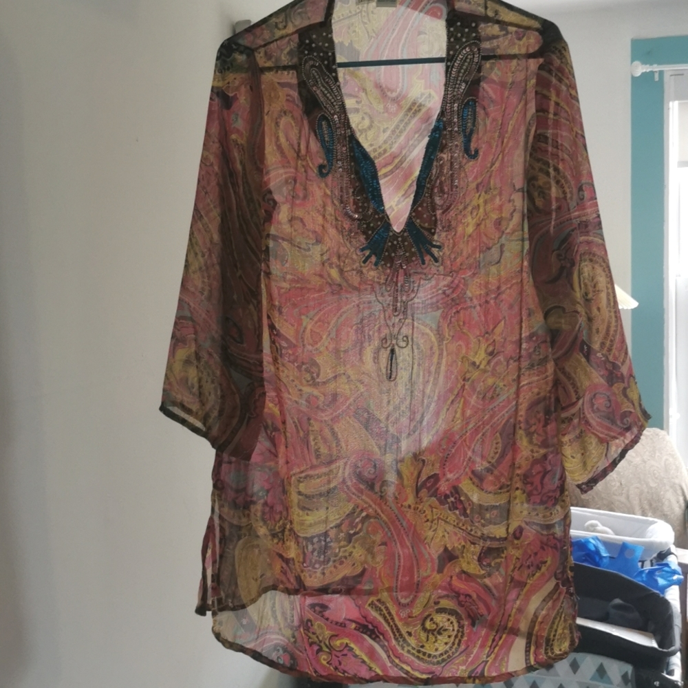 Cute options paisley kaftan cover xl